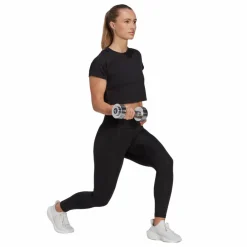 adidas AEROREADY Train Essentials 3 Bar Logo Crop T-Shirt Black Svart Sale