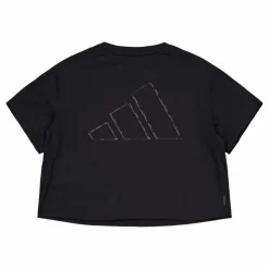 adidas AEROREADY Train Essentials 3 Bar Logo Crop T-Shirt Black Svart Sale
