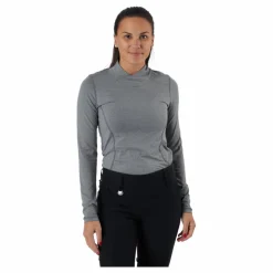 Agnes Ls Mock Neck Granite*Daily Sports Discount