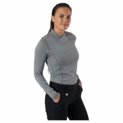 Agnes Ls Mock Neck Granite*Daily Sports Discount