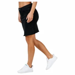 Pieces Aia Mw Dnm Skirt Black Svart Sale