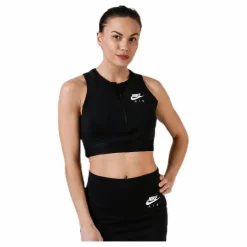 Nike Air Crop Top White/Black Svart Hot