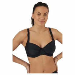 Abecita Alanya Bikini Wire Bra Black Svart Outlet