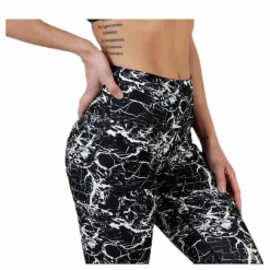 Endurance Alec Printed Tights White/Black Vit och Svart Outlet