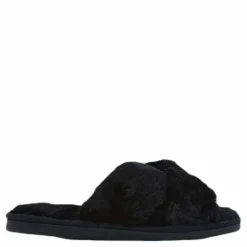 Alie Fluffy Slippers Black*NOUN Hot