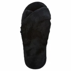 Alie Fluffy Slippers Black*NOUN Hot