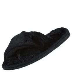 Alie Fluffy Slippers Black*NOUN Hot