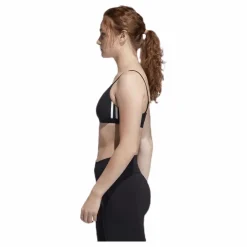 adidas All Me 3 Stripe Bra Black / White Svart Best