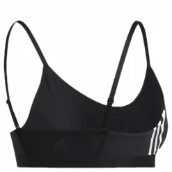 adidas All Me 3 Stripe Bra Black / White Svart Best