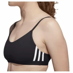 adidas All Me 3 Stripe Bra Black / White Svart Best