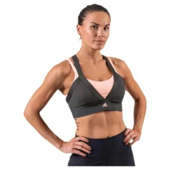 adidas All Me Layered Bra Green Blå Clearance