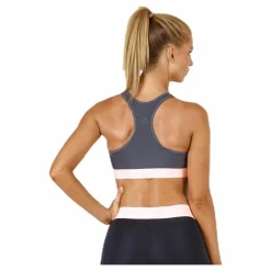adidas Alphaskin Logo Bra Pink/Grey Rosa och Grå Clearance