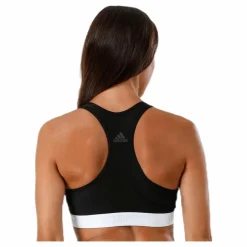 adidas Alphaskin Support Bra LG White/Black Svart Outlet
