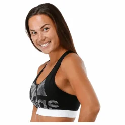 adidas Alphaskin Support Bra LG White/Black Svart Outlet