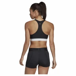 adidas Alphaskin Support Bra LG White/Black Svart Outlet