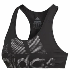 adidas Alphaskin Support Bra LG White/Black Svart Outlet