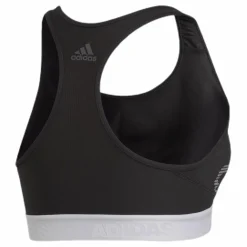 adidas Alphaskin Support Bra LG White/Black Svart Outlet