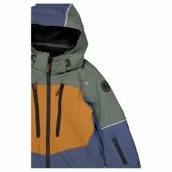 Lindberg Alpine Winter Overall Green/blue Flerfärgad