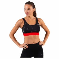 Only Play Alya Aop Sports Bra Black Svart Clearance