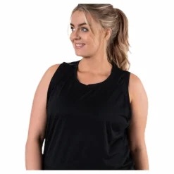 BLACC Alya Plus Size tank Black Svart