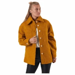 Pieces Anura Overshirt Yellow Gul Hot