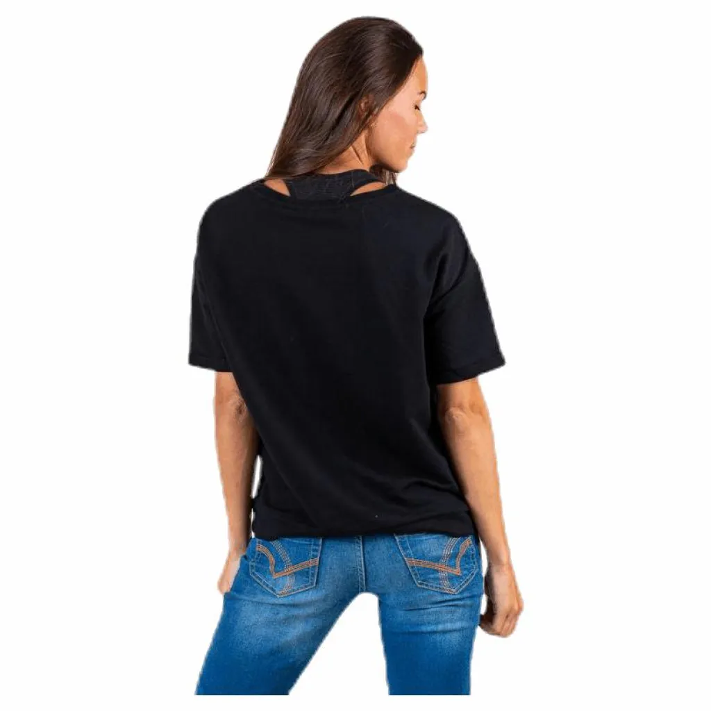 Only Play Arina Ss Loose Sweat Top Black Svart Online