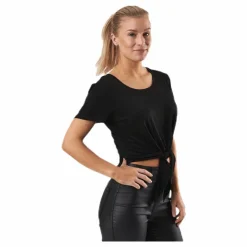 Arli S/S Knot Top Black*Only Hot