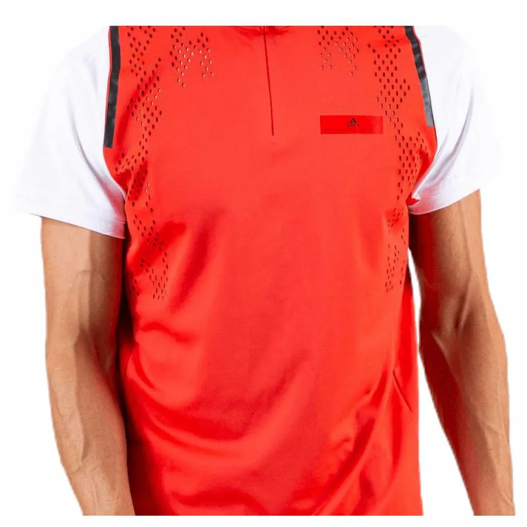 ASMC Zipper Tee White/Red*adidas Outlet