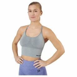 Better Bodies Astoria Seamless Bra Light Grey Melange Grå Outlet