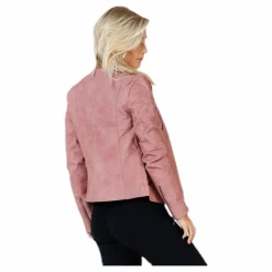 Only Ava Faux Leather Biker Otw Pink Rosa Sale