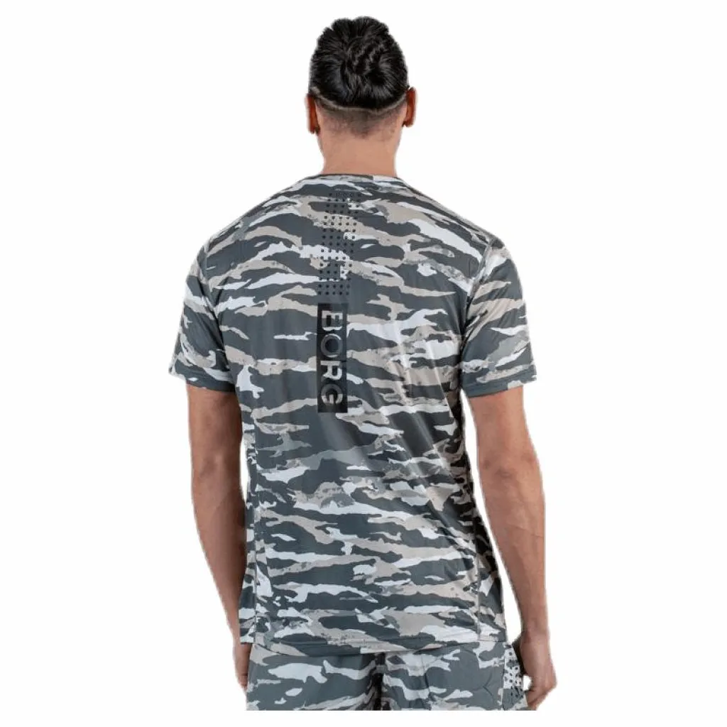 Björn Borg Ax Tee Green/Grey Grön och Grå Discount