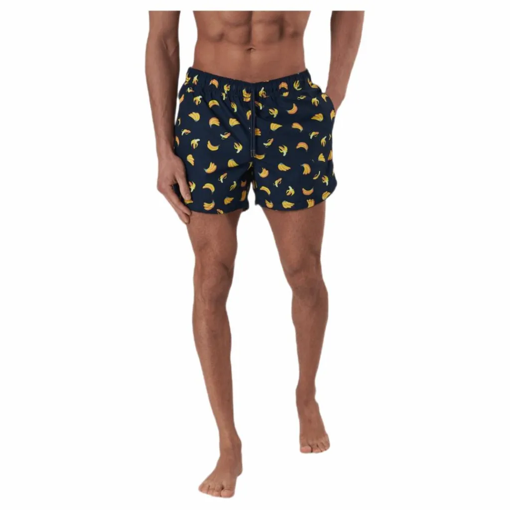 Happy Socks Banana Swimshorts Blue Blå New