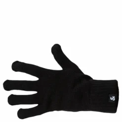 Jack & Jones Barry Knitted Gloves Black Svart Discount