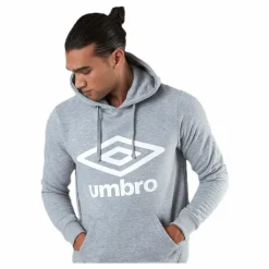 Umbro Basic Logo Hood Grey Grå Best