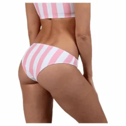Pieces Bea Bikini Brief Pink/White Rosa och Vit Hot