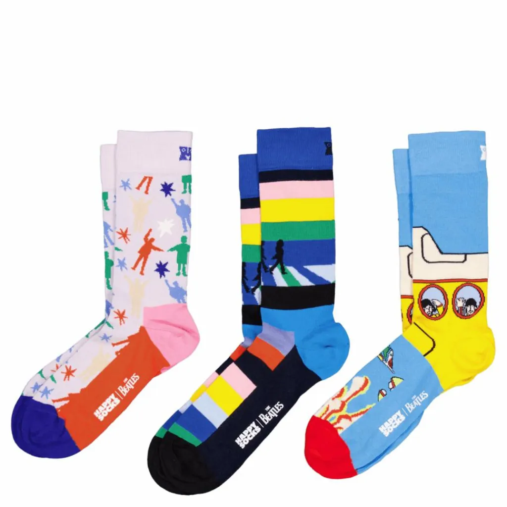 Beatles 3-pack Socks Gift Set Turquoise*Happy Socks Outlet