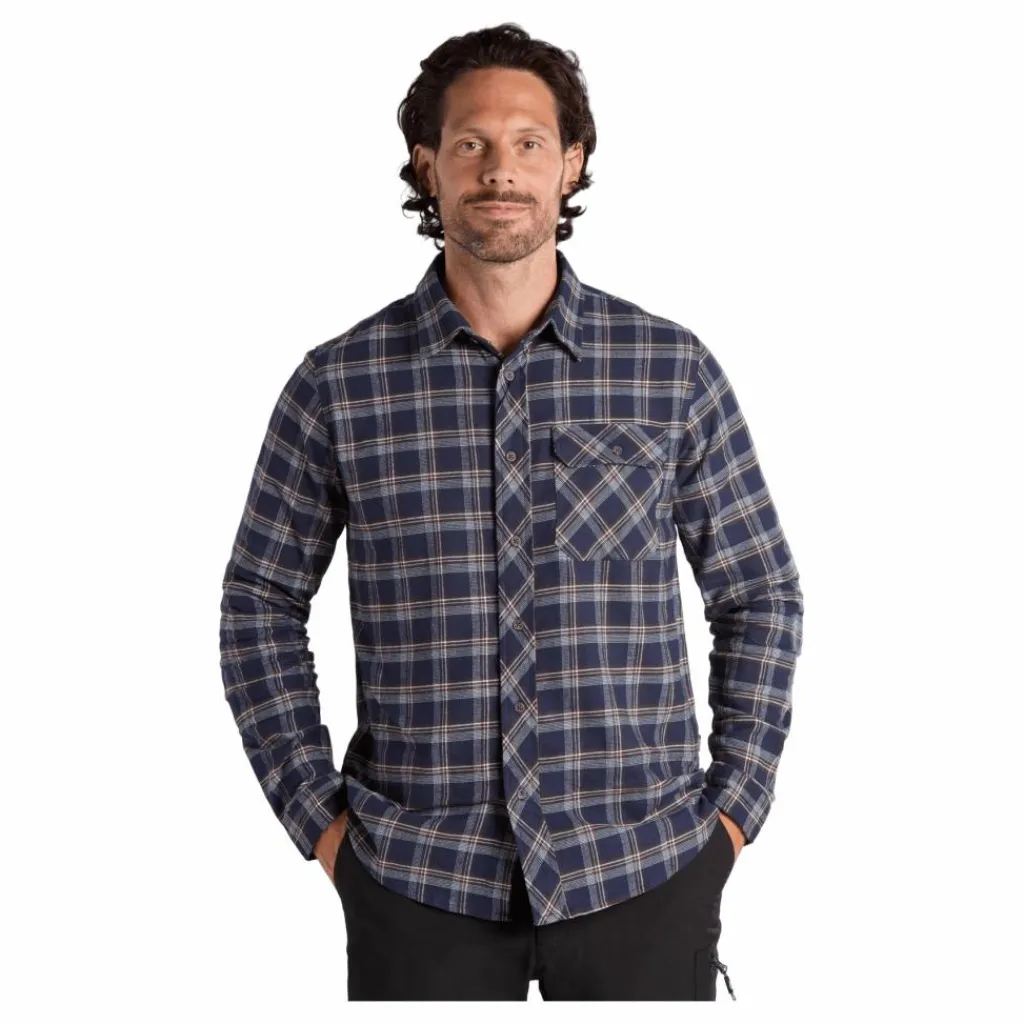 Beaver Creek Shirt Navy Blue Check*Tuxer Discount