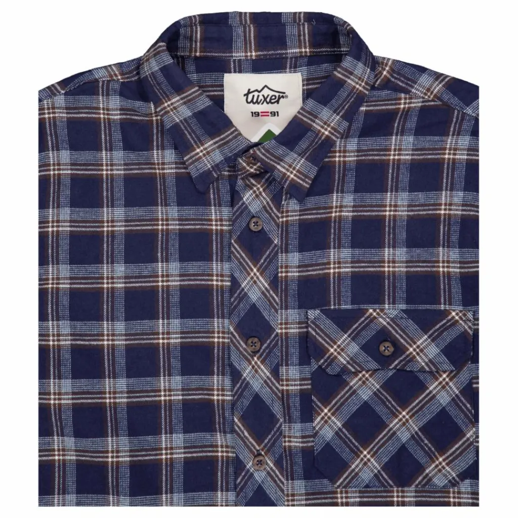 Beaver Creek Shirt Navy Blue Check*Tuxer Hot