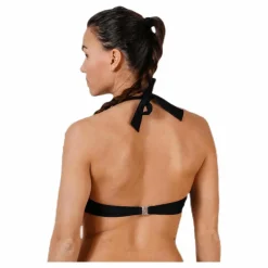 Pieces Belin Bikini Halterneck Bra Black Svart Online