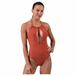 Pieces Belma Swimsuit Red Röd Outlet