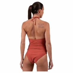 Pieces Belma Swimsuit Red Röd Outlet