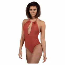 Pieces Belma Swimsuit Red Röd Outlet