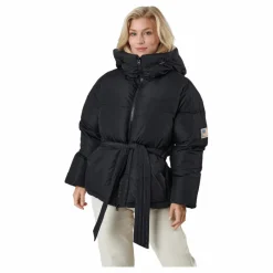 Beltet Short Padded Hood Jacke Black*Svea Outlet