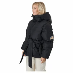 Beltet Short Padded Hood Jacke Black*Svea Outlet