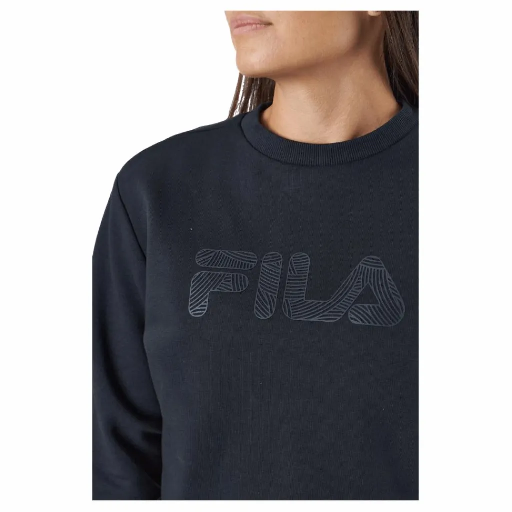 Bevaix Cropped Crew Sweat 80001 - Moonless Night*Fila Best