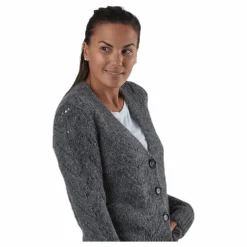 Bibi Ls  Knit Cardigan Grey*Pieces