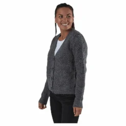 Bibi Ls  Knit Cardigan Grey*Pieces