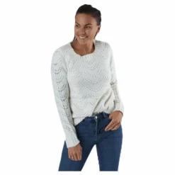 Bibi Ls Knit White*Pieces Discount