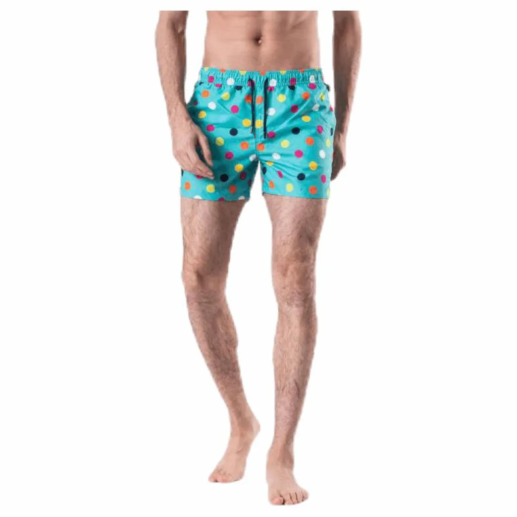Big Dot Swim Shorts Green*Happy Socks Clearance