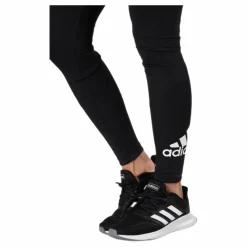 adidas Big Logo Sport Tights Black / Black / White Svart Outlet